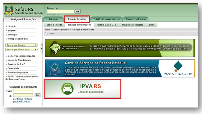 Imagem do site